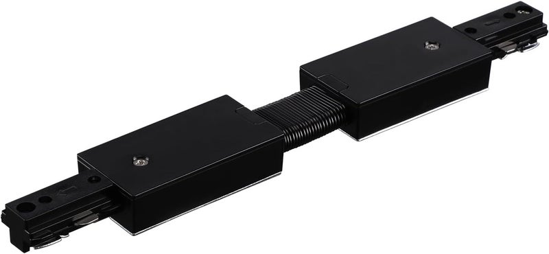 LEONLITE H Track Flexible Connector, H Type Single Circuit 3-Wire-1 Track Lighting Kit, UL Listed, Flame Retardant Material, Black - Image 1